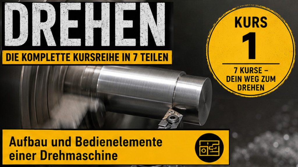 Kursreihe zum Drehen (Metall) - Kurs 1 von 7 Aufbau und die wesentlichen Bedienelemente einer Drehmaschine. Die Erklärungen erfolgen an einer Drehmaschine vom Typ Bernardo Profi 550 LZ, sind aber in dieser oder ähnlicher Form auf so ziemlich alle konventionellen Drehmaschinen übertragbar: - Vorschubgetriebe - Schlosskasten - Leitspindel - Zugspindel - Rutschkupplung - Längsanschlag - Gewindeuhr - Reitstock